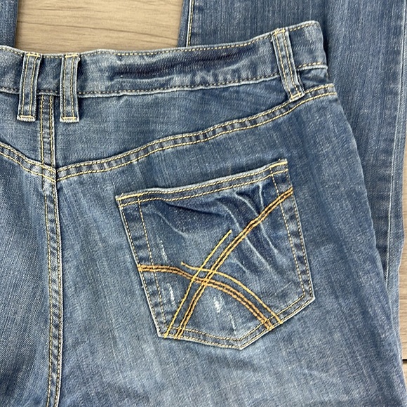 a.n.a jeans high waisted cropped women jean size 10 frays - Picture 10 of 10